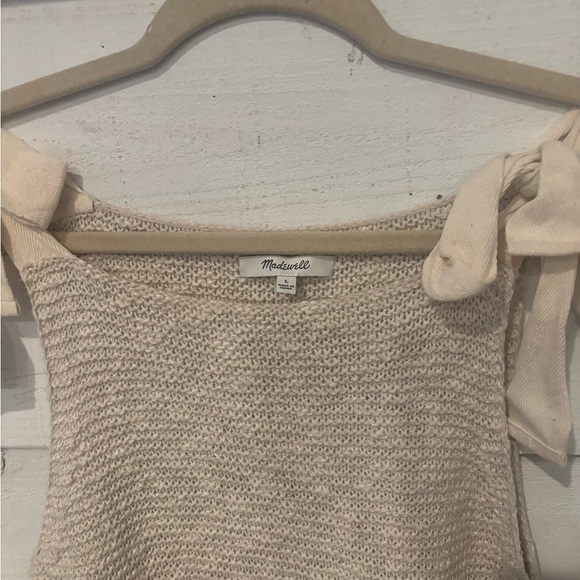Madewell Highgate Tie Strap Sweater Tank Top Size Large . Great condition! - Picture 2 of 13